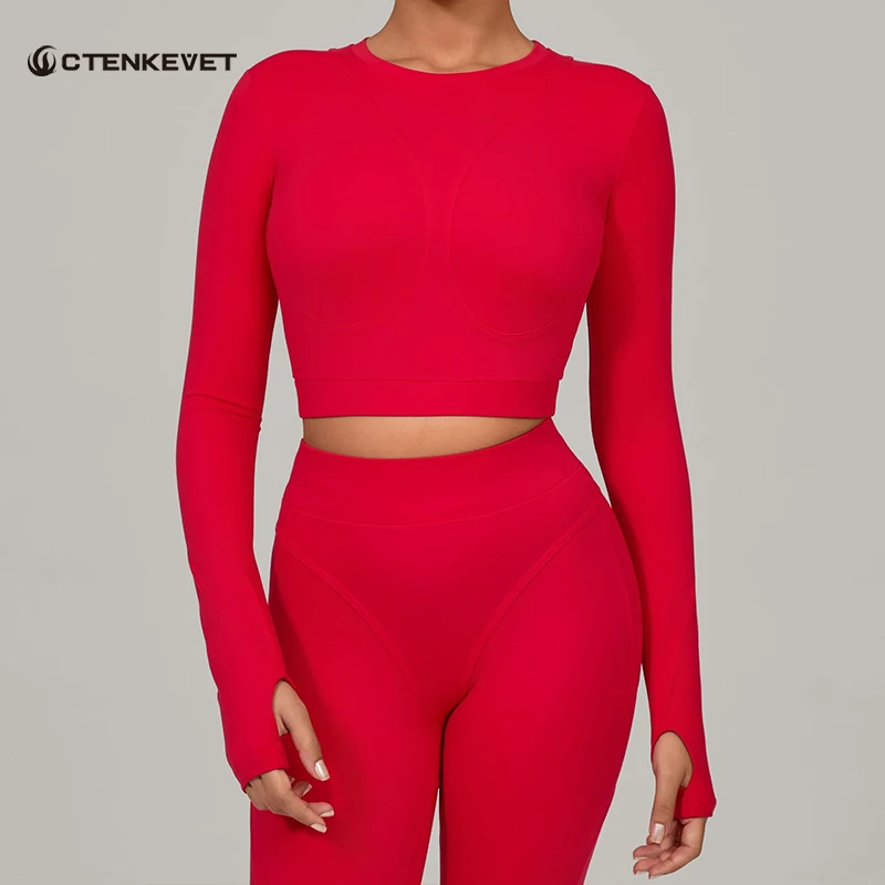 Ctenkevet Women Fashion Line Long Sleeve Top Outdoor Casual Tights Female Quick-Dry Yoga Wear Woman Gym Workout Sportswear
Ctenkevet Women Fashion Line Long Sleeve Top Outdoor Casual Tights Female Quick-Dry Yoga Wear Woman Gym Workout Sportswear