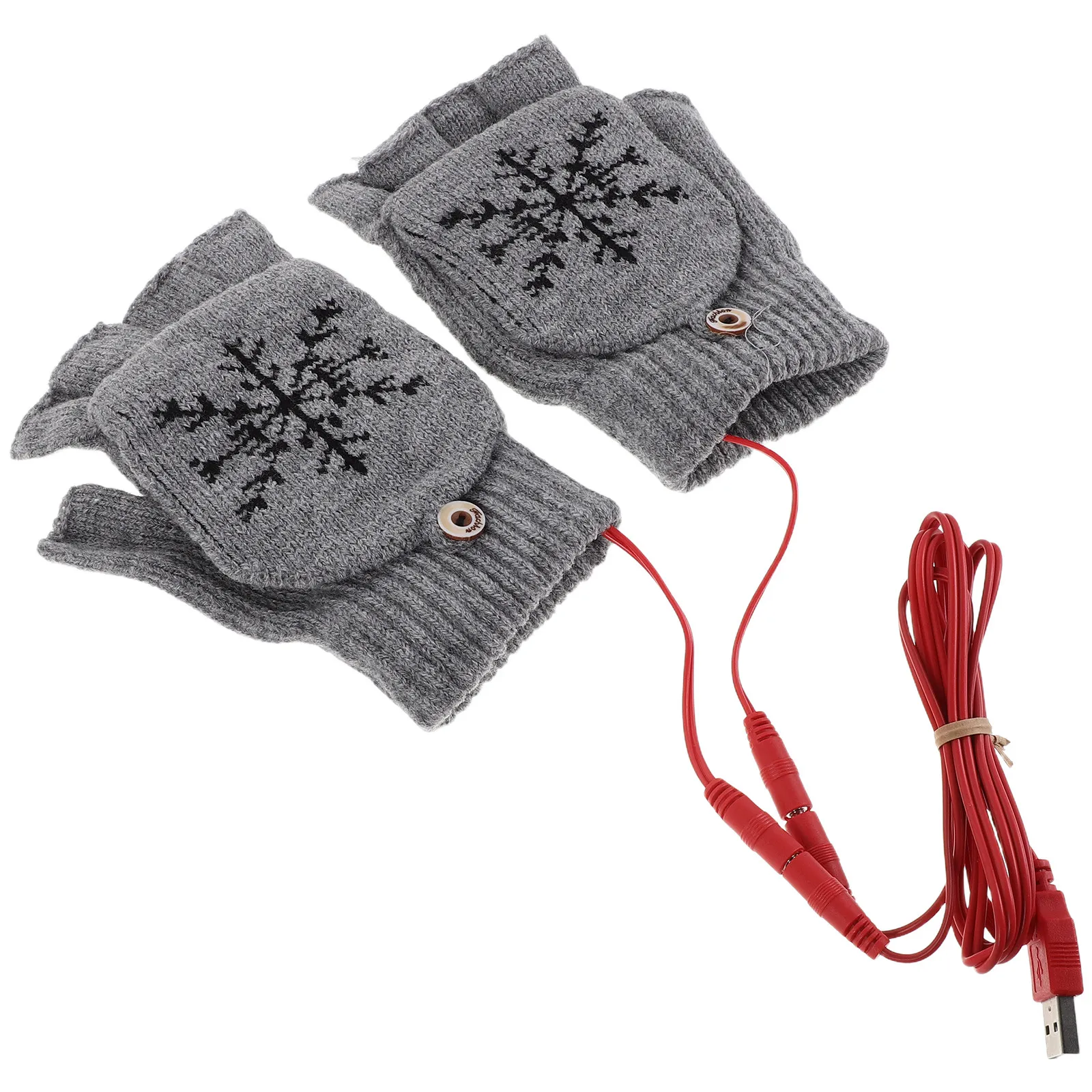1Pair USB Electric Heating Gloves Rechargeable Winter Fingerless Flap Mittens Women Office Driving Hand Warmers Grey
1Pair USB Electric Heating Gloves Rechargeable Winter Fingerless Flap Mittens Women Office Driving Hand Warmers Grey