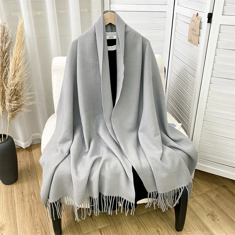 Luxury Brand Solid Cashmere Scarf for Women Winter Warm Shawls Wraps Men Pashmina Tassels Scarves Female Foulard Poncho Stole
Luxury Brand Solid Cashmere Scarf for Women Winter Warm Shawls Wraps Men Pashmina Tassels Scarves Female Foulard Poncho Stole