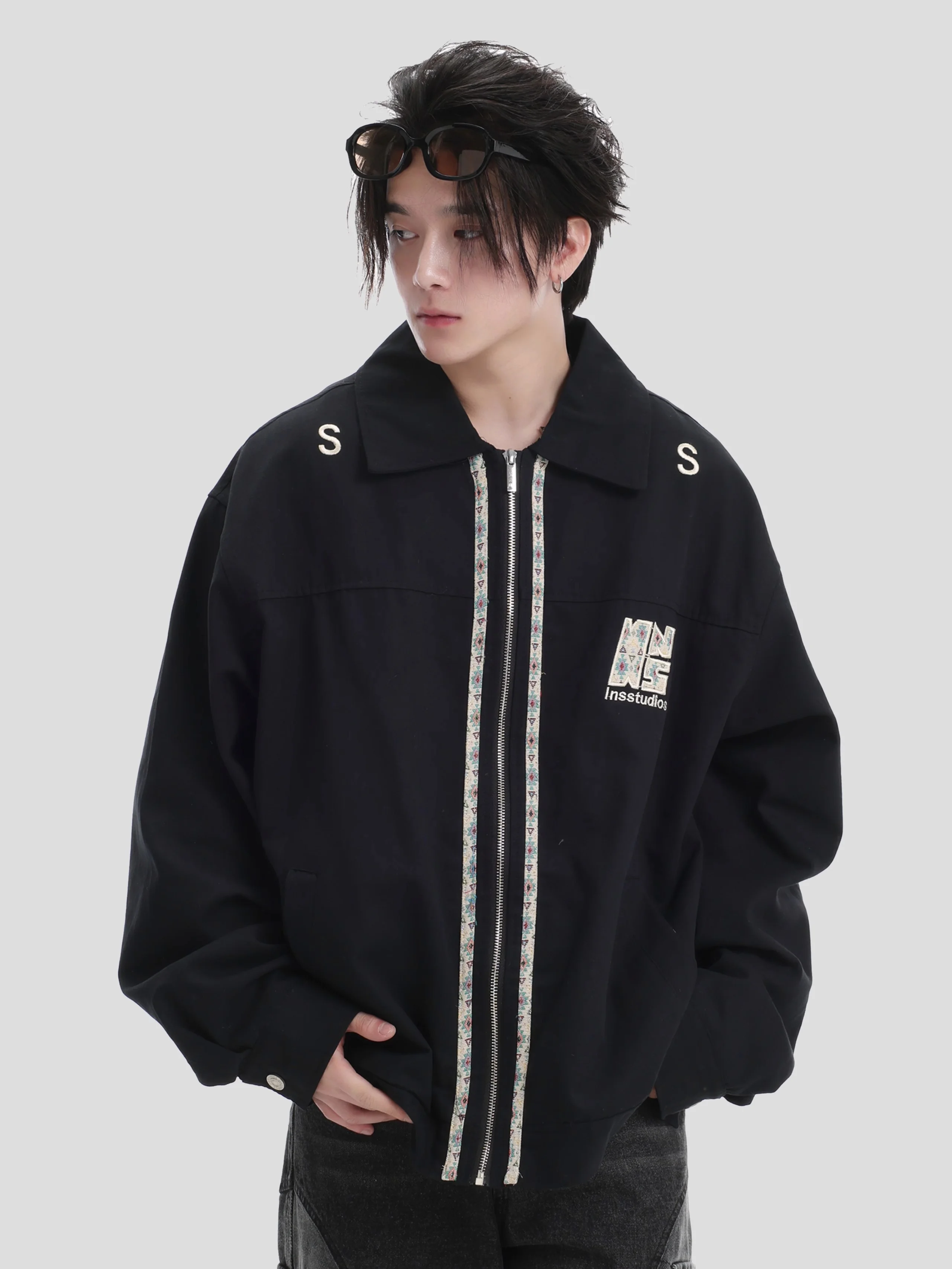 Biker Jackets Womens Jacket Retro Autumn Blends Houndstooth Panelled Pleats Pressed High-Quality Highstreet Advanced Halloween
Biker Jackets Womens Jacket Retro Autumn Blends Houndstooth Panelled Pleats Pressed High-Quality Highstreet Advanced Halloween