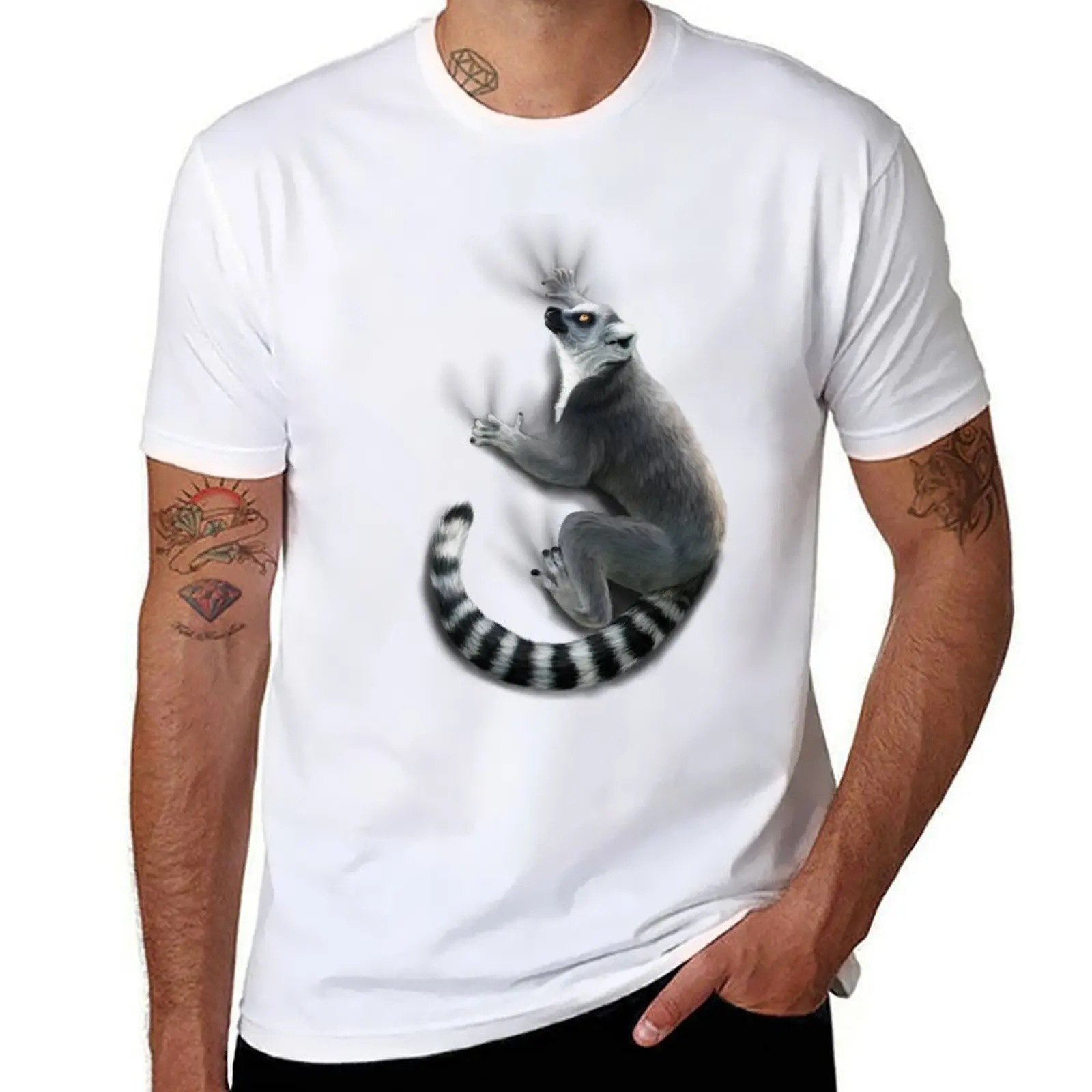 Tailed Lemur Ring T-Shirt Anti-Fade Casual Tee Shirt
Tailed Lemur Ring T-Shirt Anti-Fade Casual Tee Shirt