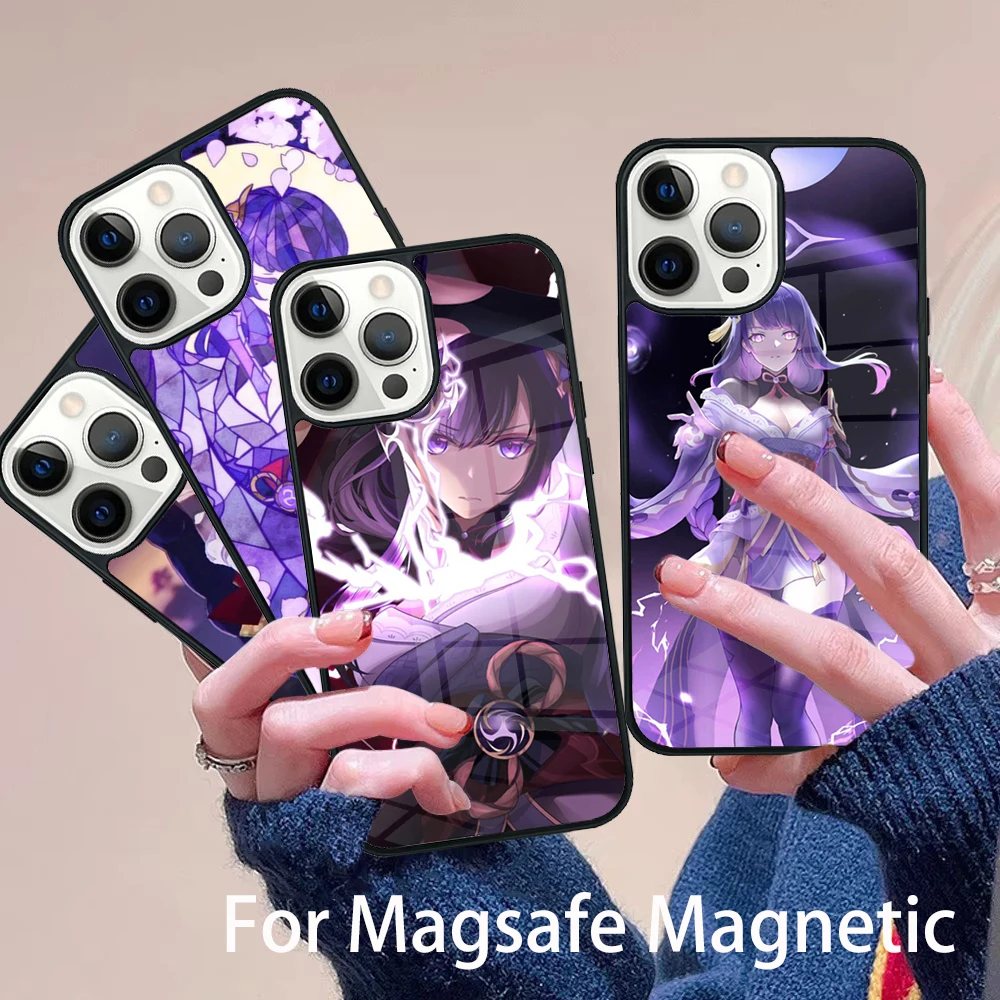 Genshin Impact RAIDENSHOGUN Phone Case Magesafe Magnetic Wireless Charge Cover For IPhone 16 11 12 13 14 15 Pro Max Plus Mini
Genshin Impact RAIDENSHOGUN Phone Case Magesafe Magnetic Wireless Charge Cover For IPhone 16 11 12 13 14 15 Pro Max Plus Mini