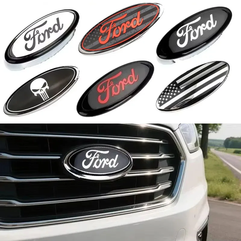 17.5/23CM Car Front Grille Badge Trunk Cover Emblem Decoration for Ford Mondeo Fusion Focus Fiesta Kuga Edge Transit Ecosport
17.5/23CM Car Front Grille Badge Trunk Cover Emblem Decoration for Ford Mondeo Fusion Focus Fiesta Kuga Edge Transit Ecosport