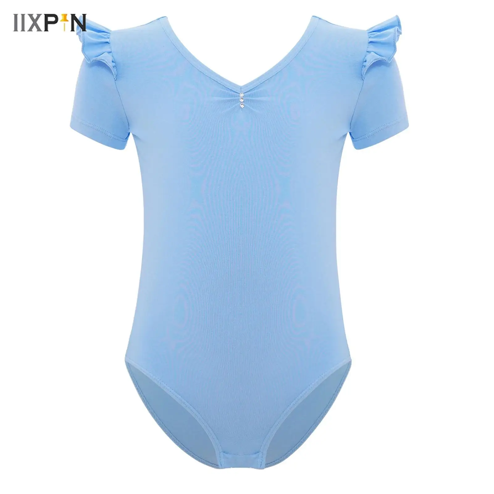 Kids Girls Ballet Dance Leotard Soft Cotton Cute Ruffle Short Sleeve V-Neck Ruched Bodysuit for Practice Examination Performance
Kids Girls Ballet Dance Leotard Soft Cotton Cute Ruffle Short Sleeve V-Neck Ruched Bodysuit for Practice Examination Performance