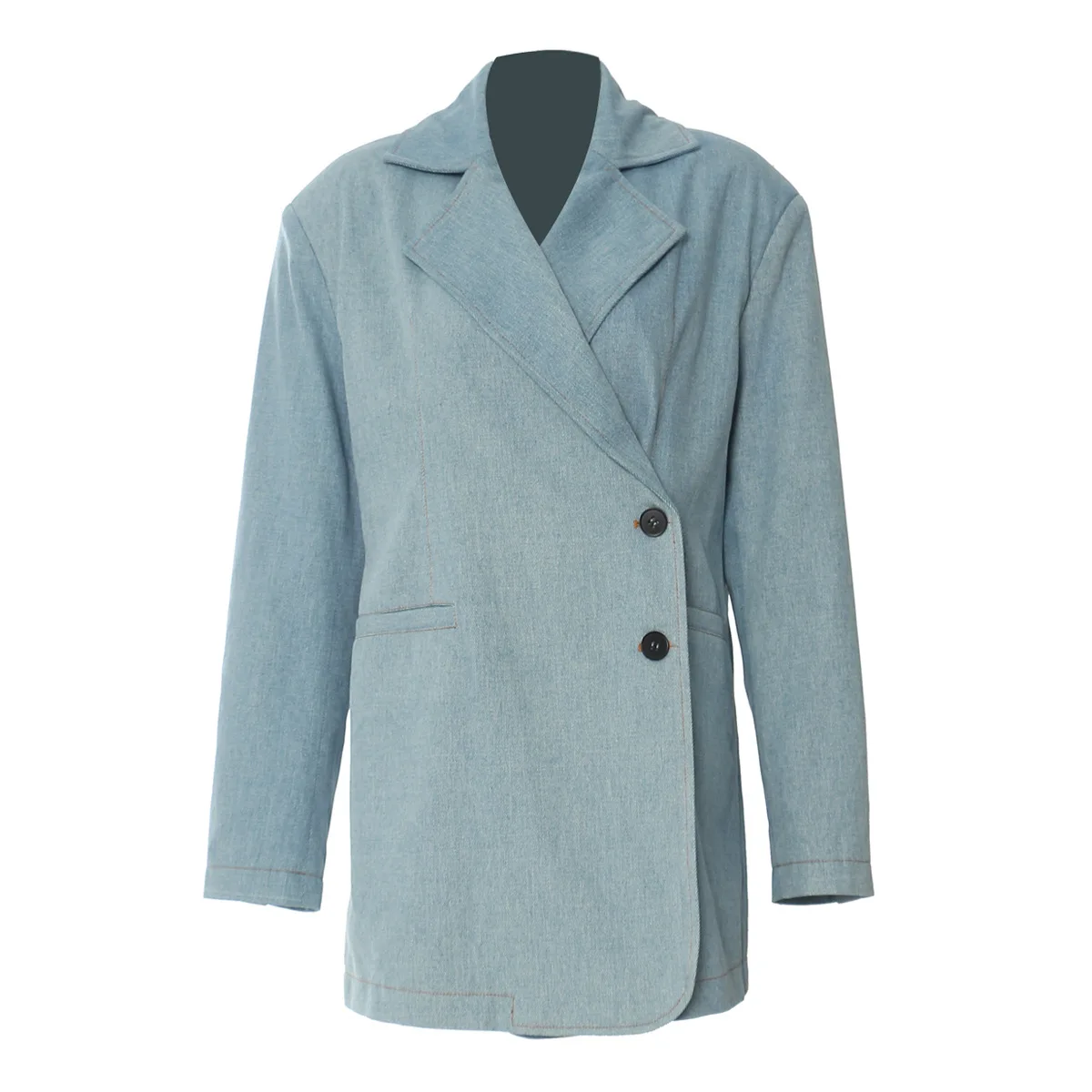 Elegant Autumn Loose Long Sleeves Blazer Jacket Women Cotton Lapel Jeans Jacket Ladies Single Breasted 2024 New in Outerwears
Elegant Autumn Loose Long Sleeves Blazer Jacket Women Cotton Lapel Jeans Jacket Ladies Single Breasted 2024 New in Outerwears