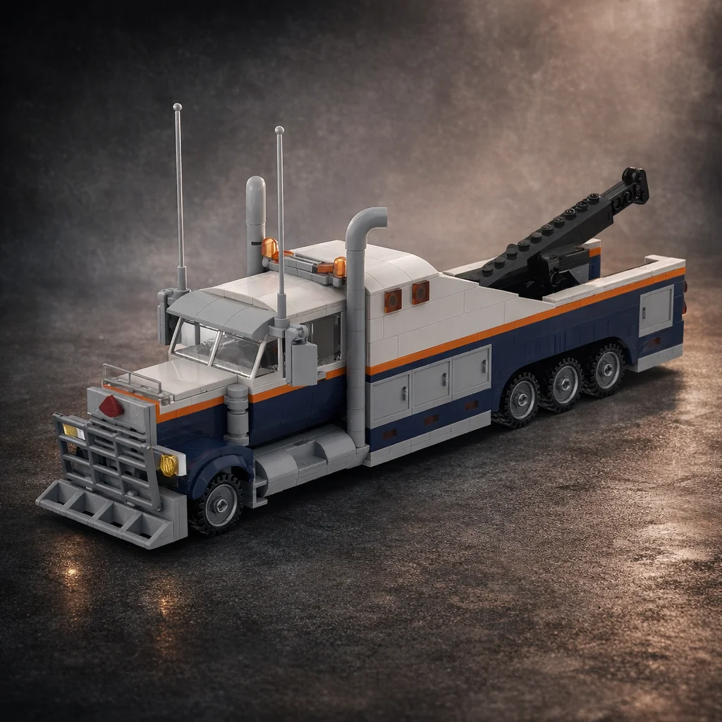 MOC Heavy Duty Tow Truck Building Blocks Set, DIY Large Load Vehicle Model with Crane, Miniature Bricks Toy for Kids Boys Gift
MOC Heavy Duty Tow Truck Building Blocks Set, DIY Large Load Vehicle Model with Crane, Miniature Bricks Toy for Kids Boys Gift