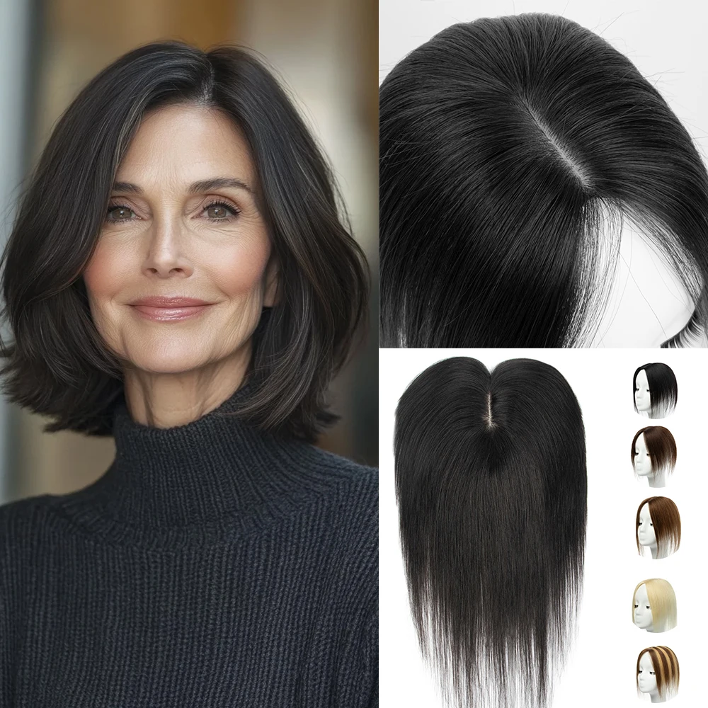 Pure Human Hair Topper 150 density 4x13cm Silk Base Ultra-thin Toppers 360°Cover Hairpart/Grey Hair Highly Breathable Toppers
Pure Human Hair Topper 150 density 4x13cm Silk Base Ultra-thin Toppers 360°Cover Hairpart/Grey Hair Highly Breathable Toppers