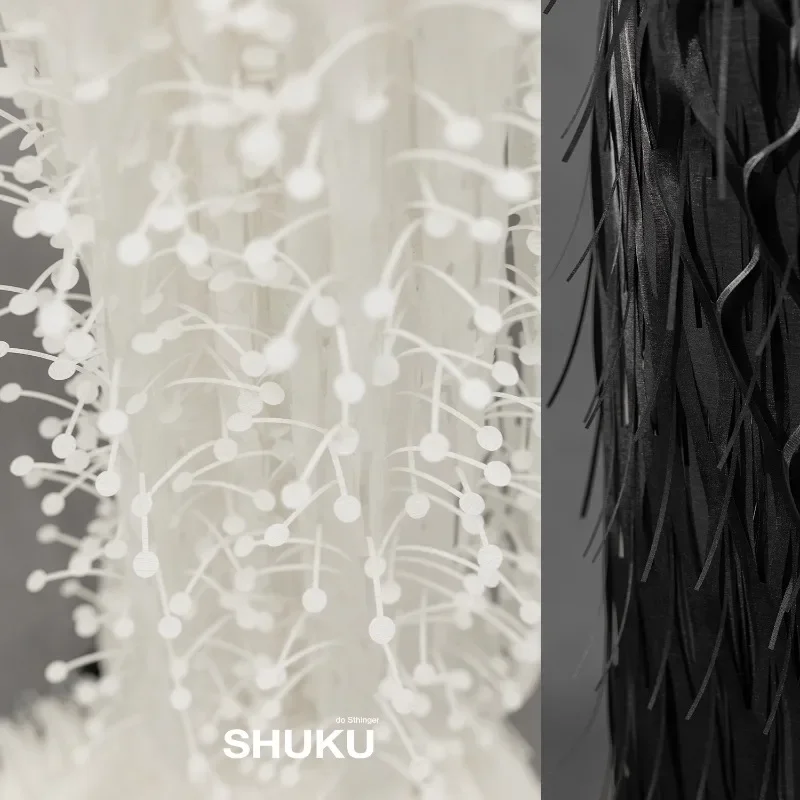 Small Bean Sprout Glossy Soft and Thin Imitation Feather Tassel Designer Fabric
Small Bean Sprout Glossy Soft and Thin Imitation Feather Tassel Designer Fabric