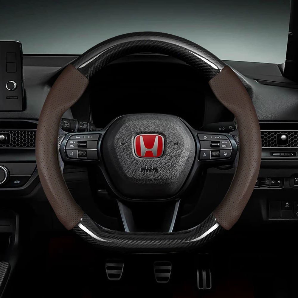 For Honda CRV Civic Type R Jazz Accord CITY HRV XRV ZRV Pilot Odyssey Spirior FIT Carbon fiber Leather Car Steering Wheel Cover
For Honda CRV Civic Type R Jazz Accord CITY HRV XRV ZRV Pilot Odyssey Spirior FIT Carbon fiber Leather Car Steering Wheel Cover