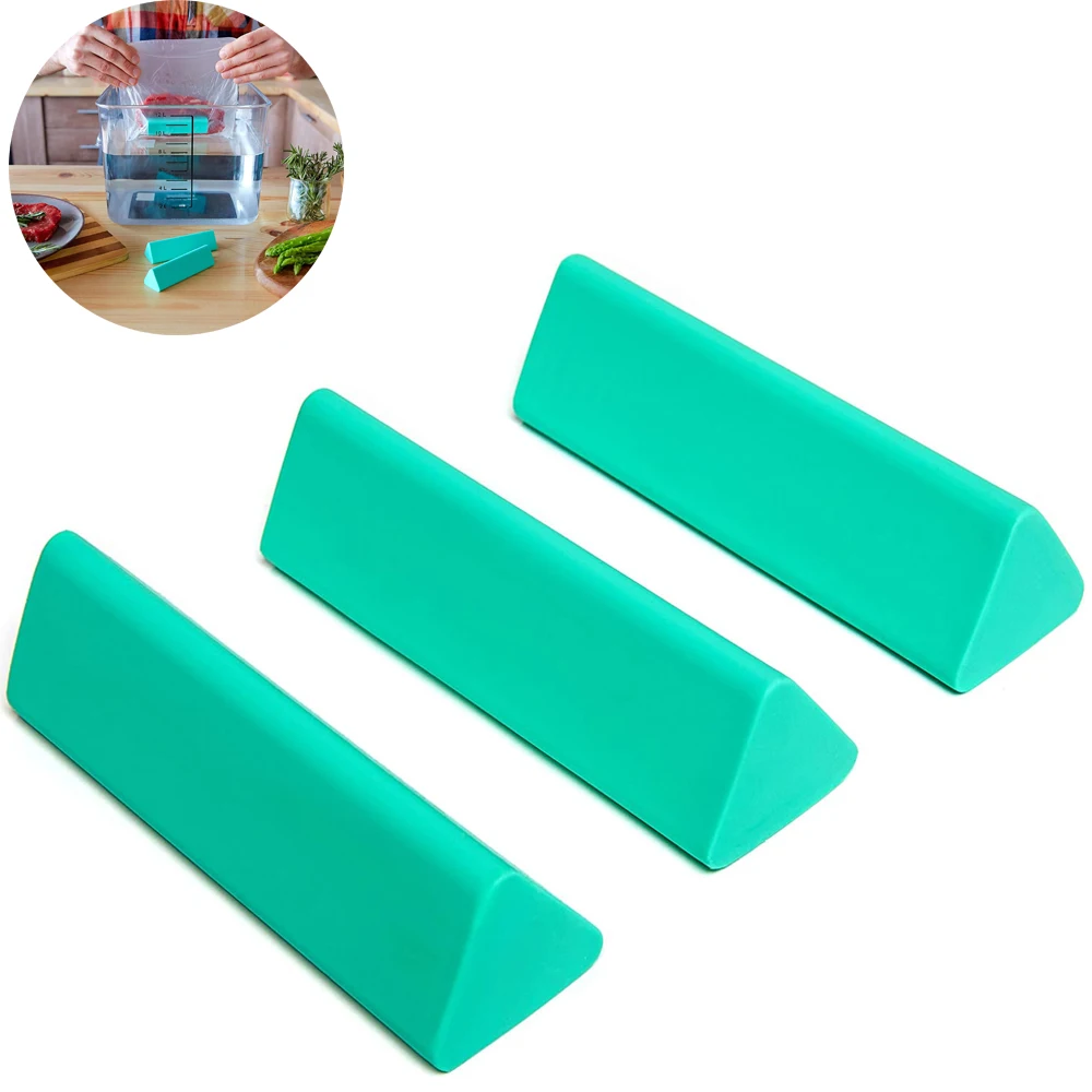 3PCS Sous Vide Weights Keep Bags Submerged In Place and Eliminate Floating Food Tool Food Safe Silicone and Stainless Steel
3PCS Sous Vide Weights Keep Bags Submerged In Place and Eliminate Floating Food Tool Food Safe Silicone and Stainless Steel