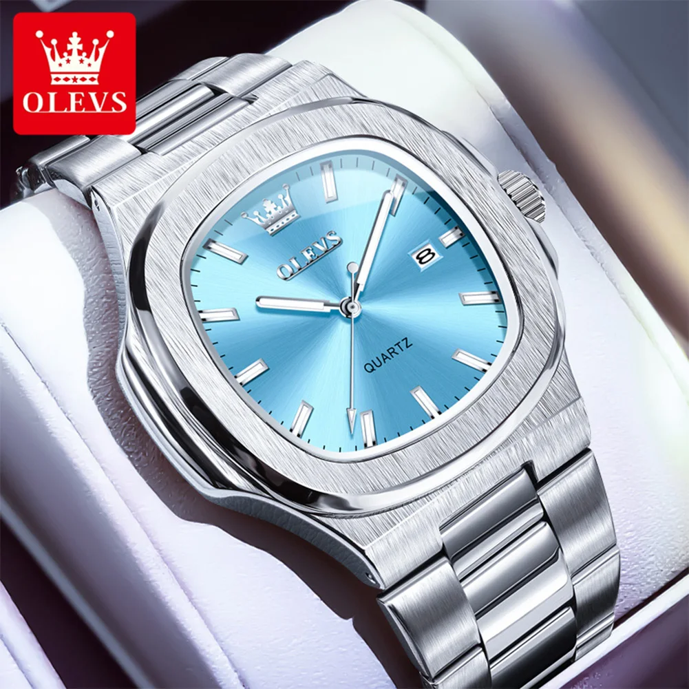 OLEVS 3696 Mens Watch Quartz Watch Multifunctional Chronograph Square Watch For Men 30m Waterproof Luminous Phase Box Original
OLEVS 3696 Mens Watch Quartz Watch Multifunctional Chronograph Square Watch For Men 30m Waterproof Luminous Phase Box Original