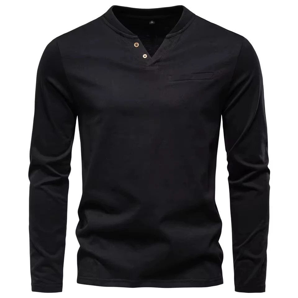 Men's Solid Color Slim V-neck Long Sleeve Casual Trendy Basic T-shirts Autumn 2025 New Fashion Male Undershirts Clothes Tops
Men's Solid Color Slim V-neck Long Sleeve Casual Trendy Basic T-shirts Autumn 2025 New Fashion Male Undershirts Clothes Tops