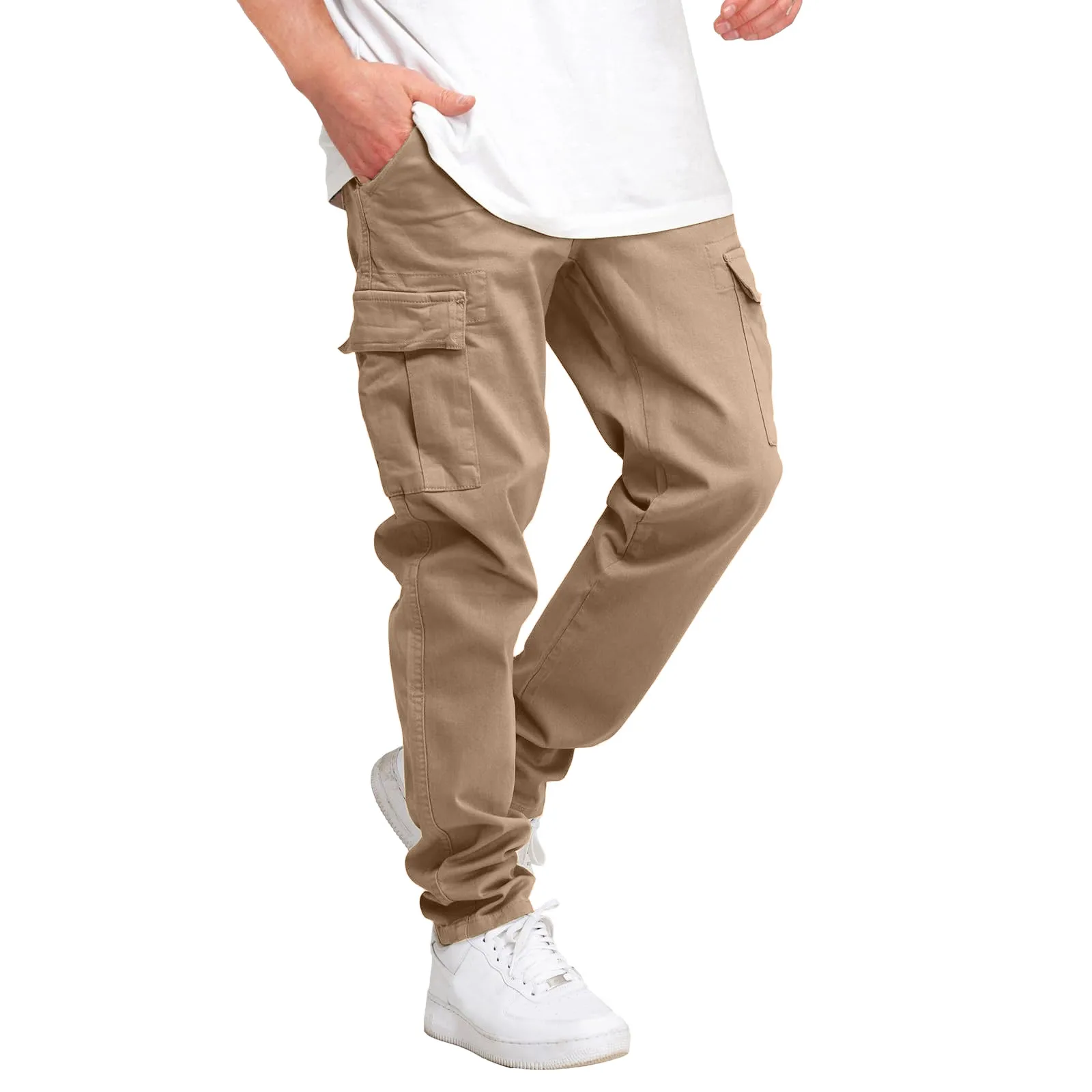 Mens Casual Cargo Pants Youth Popular Solid Color Multi-Pocket Trousers Skinny Jogging Sweatpants Outdoor Sports Leisure Bottoms
Mens Casual Cargo Pants Youth Popular Solid Color Multi-Pocket Trousers Skinny Jogging Sweatpants Outdoor Sports Leisure Bottoms