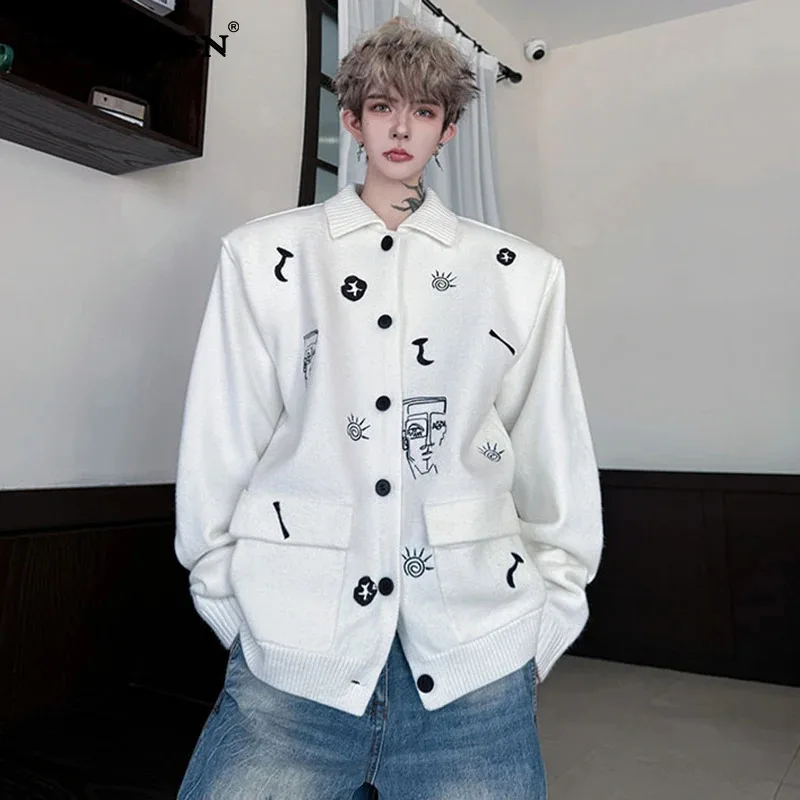 LUZHEN с лацканами и вышивкой, свободный модный вязаный кардиган, персонализированный мужской стильный свитер 2025 года, новый оригинальный уличный свитер JY5731
LUZHEN с лацканами и вышивкой, свободный модный вязаный кардиган, персонализированный мужской стильный свитер 2025 года, новый оригинальный уличный свитер JY5731