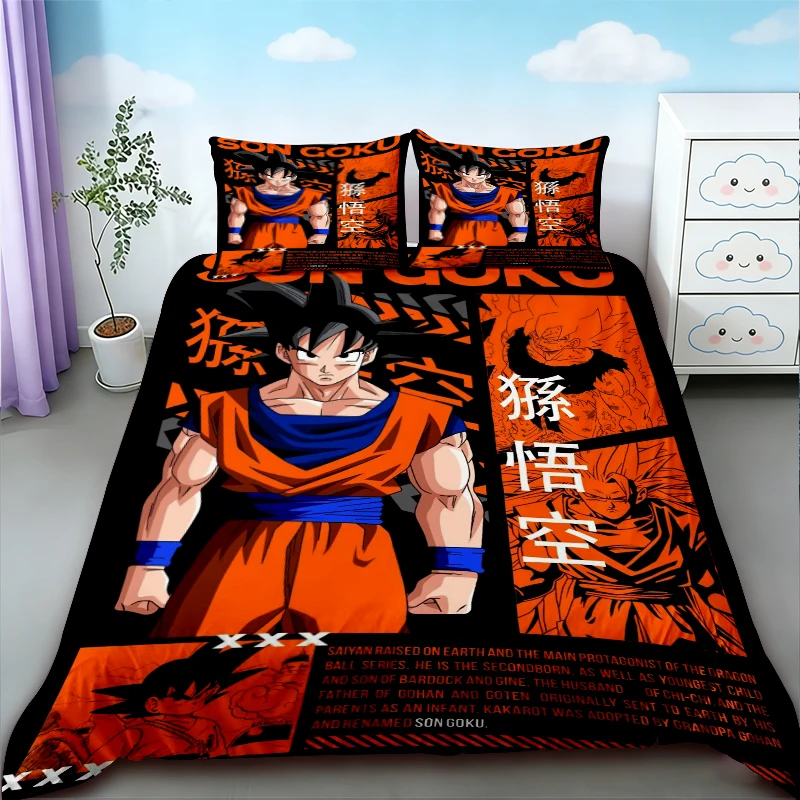 Dragon Ball Anime duvet cover set Goku cartoon bedding set kids quilt cover Queen King size for bedroom home decor
Dragon Ball Anime duvet cover set Goku cartoon bedding set kids quilt cover Queen King size for bedroom home decor