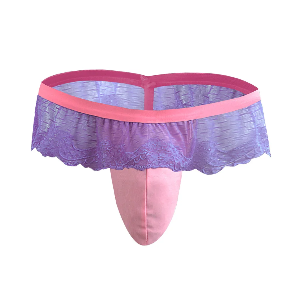 Men's Sheer Lace Skirt Thong, Transparent Mesh Pouch Underwear
Men's Sheer Lace Skirt Thong, Transparent Mesh Pouch Underwear