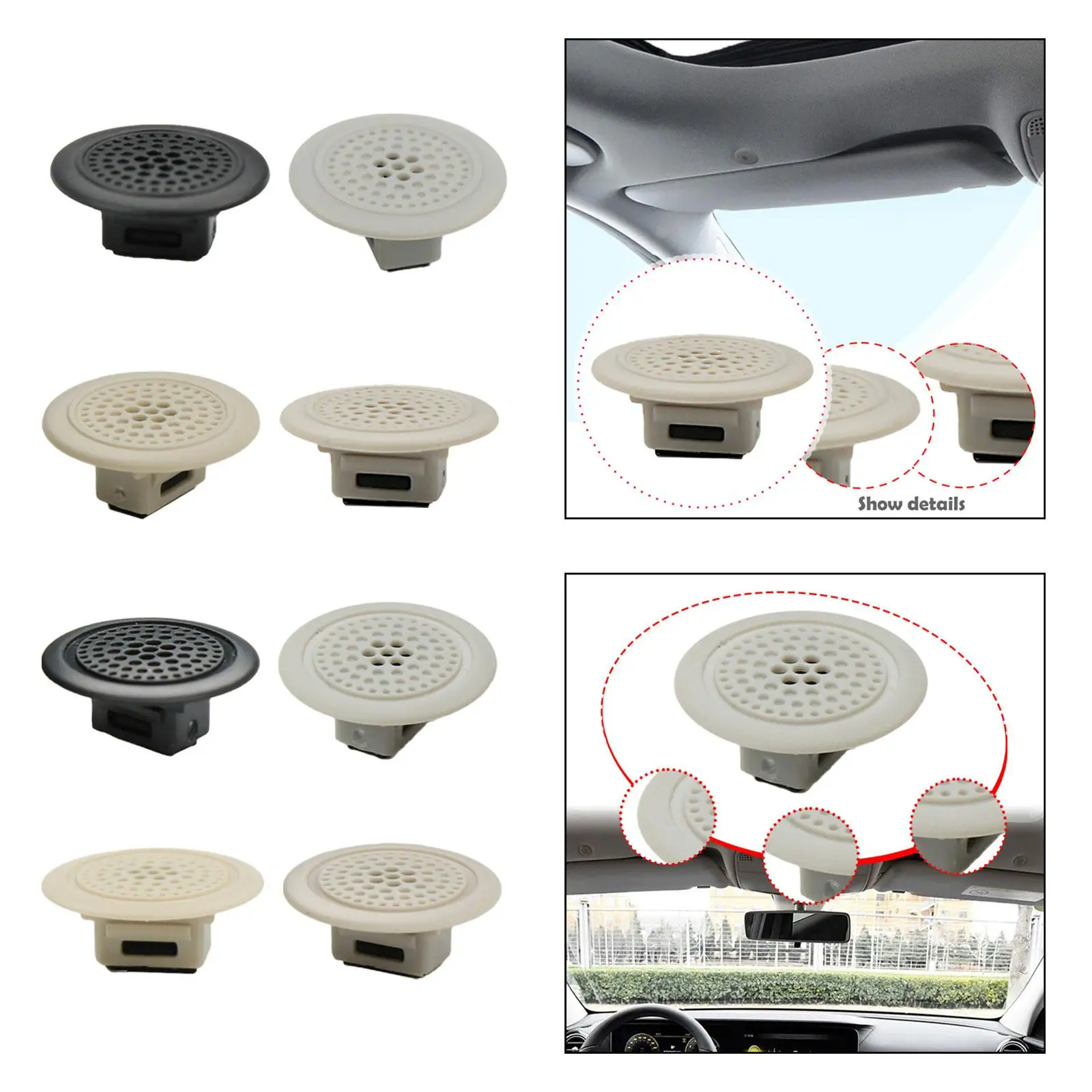 Car Roof Microphone Cover Trim Spare Easy to Install for Benz W222 W253
Car Roof Microphone Cover Trim Spare Easy to Install for Benz W222 W253