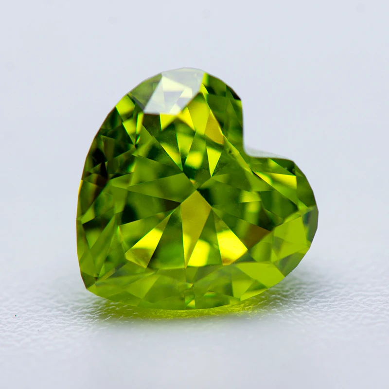 Cubic Zirconia Crushed Ice Cut Apple Green Color Heart Shape Charms Bead for Diy Jewelry Making Pendant Materials No Certificate
Cubic Zirconia Crushed Ice Cut Apple Green Color Heart Shape Charms Bead for Diy Jewelry Making Pendant Materials No Certificate