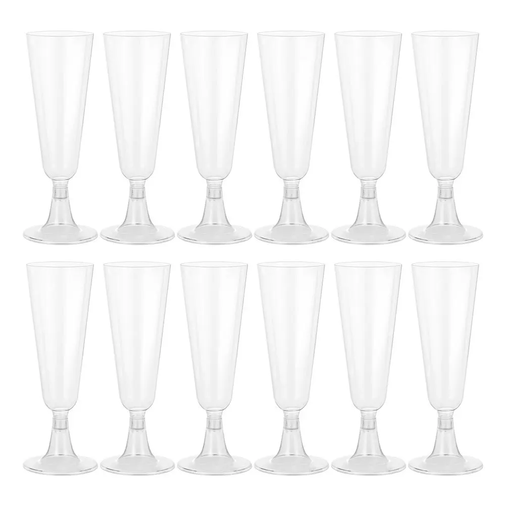 24Pcs Plastic Wine Glasses Disposable Flutes Footed Cups for Party Bar Banquet Celebration Plastic Flutes
24Pcs Plastic Wine Glasses Disposable Flutes Footed Cups for Party Bar Banquet Celebration Plastic Flutes
