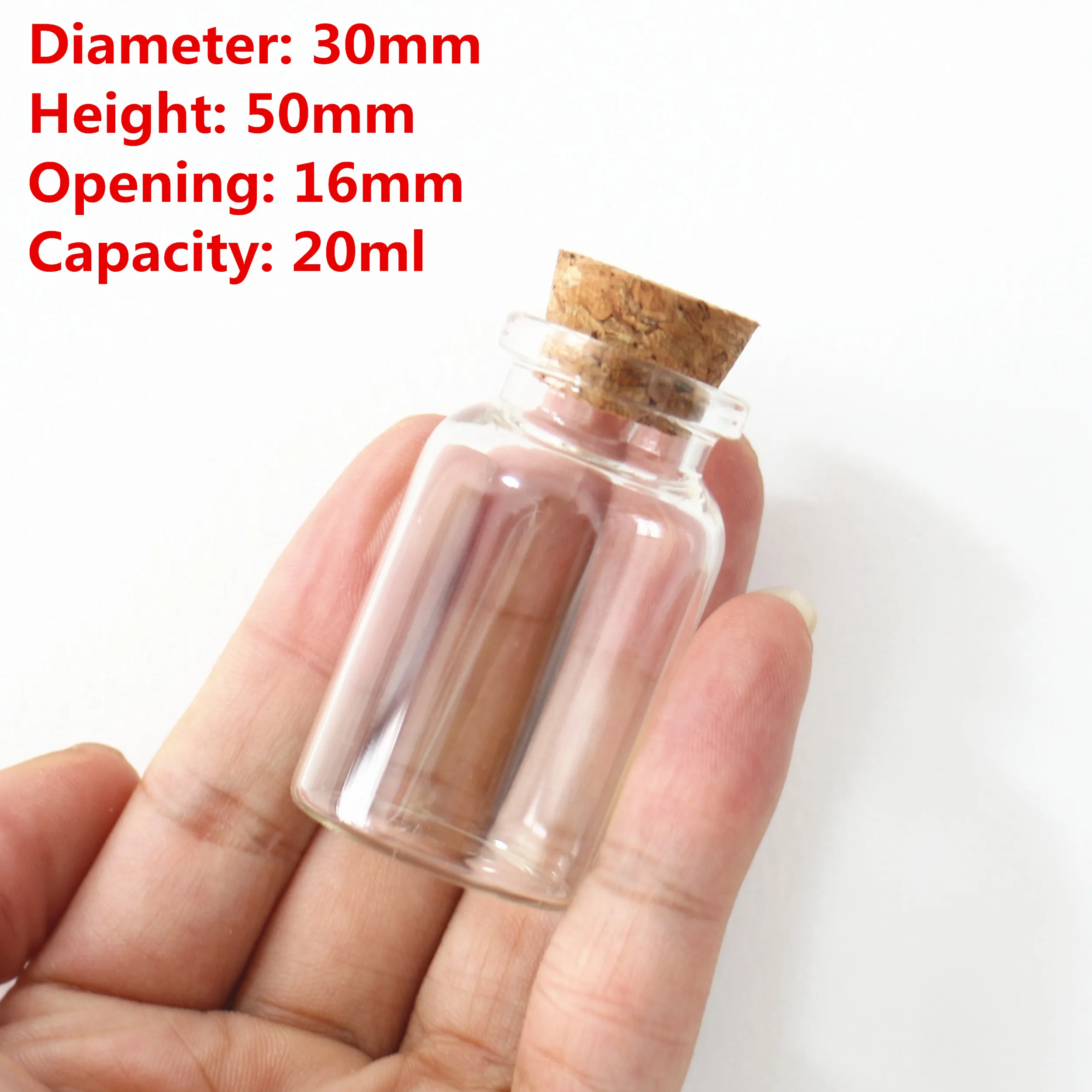 24 Pcs/lot 13*30*50mm 20ml Little Glass Jars Small Glass Bottle Stopper test tube Empty Container Transparent Test Tube
24 Pcs/lot 13*30*50mm 20ml Little Glass Jars Small Glass Bottle Stopper test tube Empty Container Transparent Test Tube