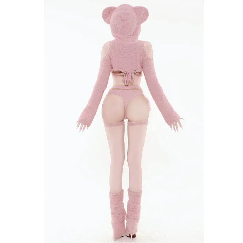 Pink Teddy Bear Mink Fur High-end Cosplay Clothing Internet Celebrity Set with Gloves Socks Fu Li Ji Set Anime Exhibition Party
Pink Teddy Bear Mink Fur High-end Cosplay Clothing Internet Celebrity Set with Gloves Socks Fu Li Ji Set Anime Exhibition Party