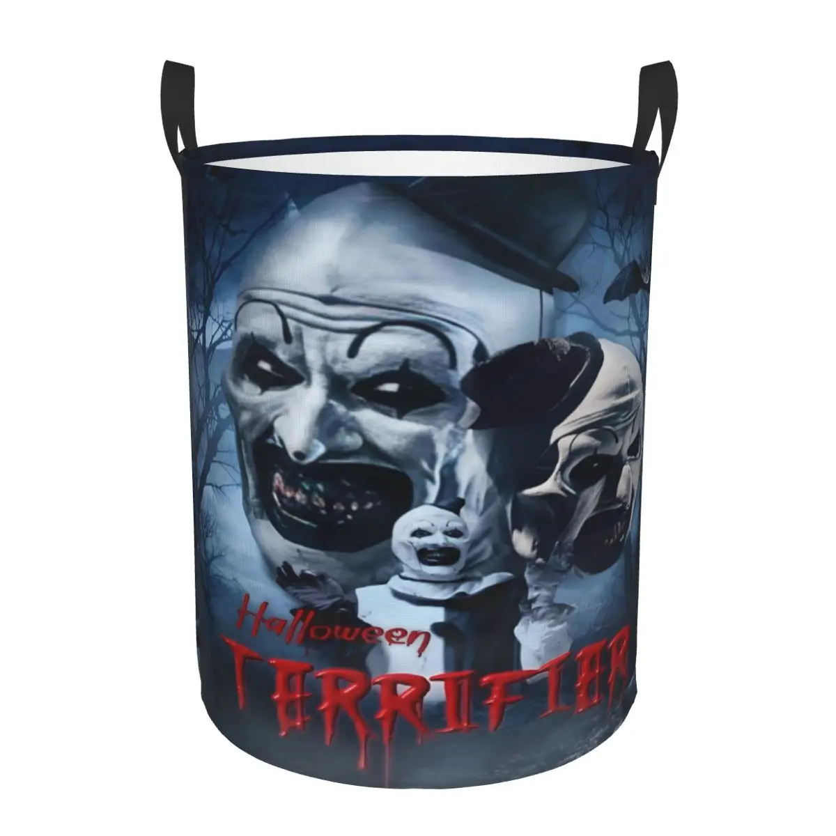 Custom T-Terrifiers Laundry Hamper Large Clothes Storage Basket Halloween Horror Movie Toys Bin Organizer for Boy Girl
Custom T-Terrifiers Laundry Hamper Large Clothes Storage Basket Halloween Horror Movie Toys Bin Organizer for Boy Girl