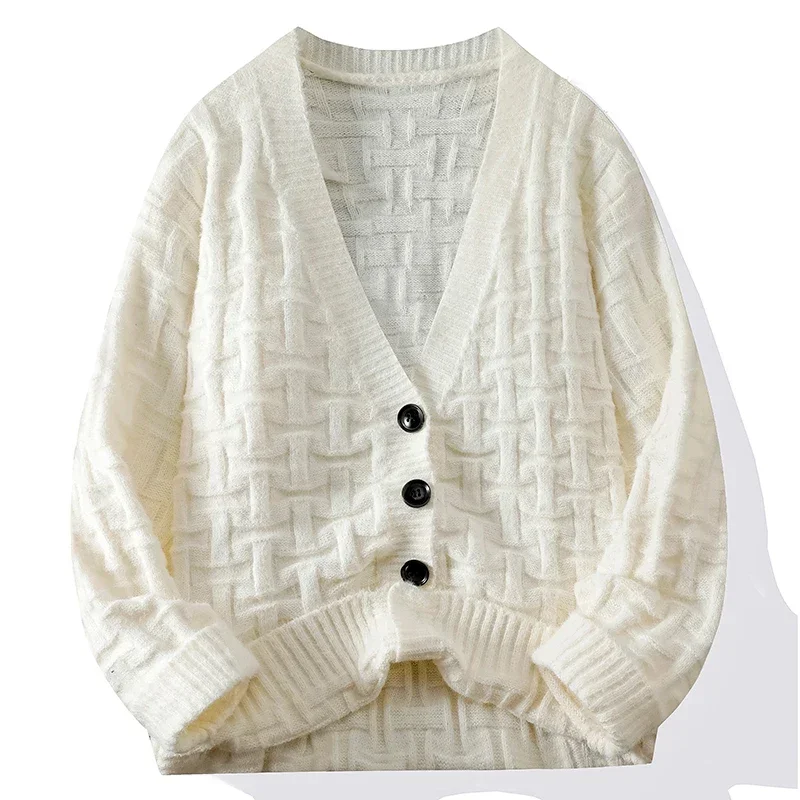 Men's Autumn and Winter Knitted Sweater Large Size Retro Lazy Trend Brand Fashion Crewneck Cardigan Thickened Knitted Cardigan
Men's Autumn and Winter Knitted Sweater Large Size Retro Lazy Trend Brand Fashion Crewneck Cardigan Thickened Knitted Cardigan