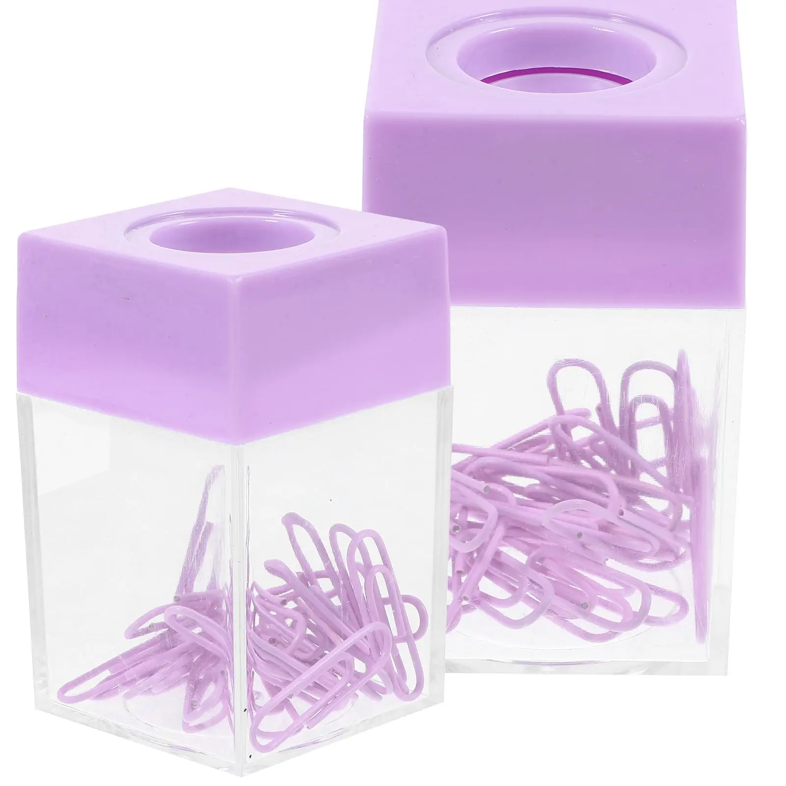 2 Pcs Paper Clips Storage Bucket Holder Container Box Mini Paperclips Holders Purple for Desk Clear Office
2 Pcs Paper Clips Storage Bucket Holder Container Box Mini Paperclips Holders Purple for Desk Clear Office