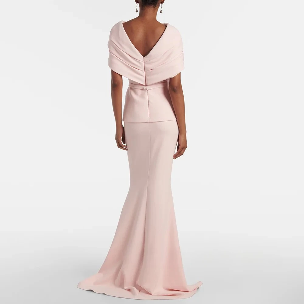 Pink Evening Dress Customized Off The Shoulder Pleat Mermaid Evening Gowns for Women 2025 Backless Simple Prom Dresses
Pink Evening Dress Customized Off The Shoulder Pleat Mermaid Evening Gowns for Women 2025 Backless Simple Prom Dresses