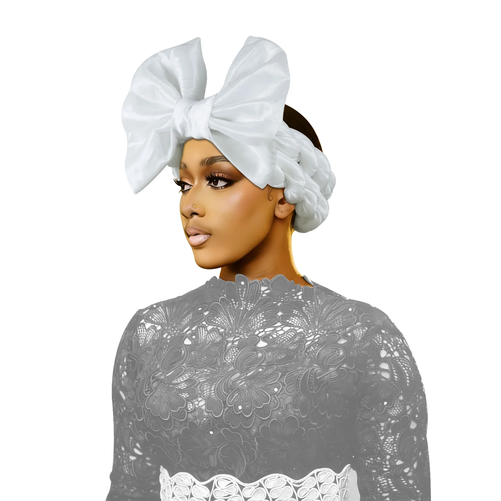 New Satin Twist Braids Bowknot Headband Elastic Headwear African Cap Nigerian Wedding Gele Women Turban Bandana Bandage Wrap
New Satin Twist Braids Bowknot Headband Elastic Headwear African Cap Nigerian Wedding Gele Women Turban Bandana Bandage Wrap