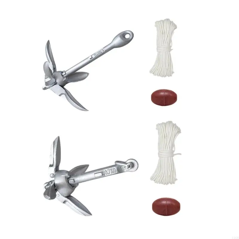 Folding Kayak Grapnel Anchors with 65.61ft Anchors Tow Rope Boats Anchors Kits D5QD
Folding Kayak Grapnel Anchors with 65.61ft Anchors Tow Rope Boats Anchors Kits D5QD
