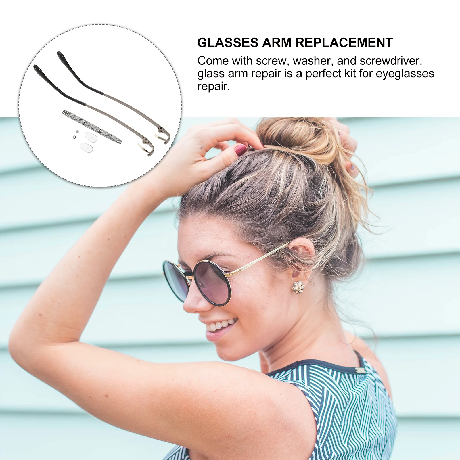 Glasses Repair Kit Eyeglasses Replacement Parts Nose Pads Silica Gel Arms Temple Sunglasses Accessories Durable Glass Frame
Glasses Repair Kit Eyeglasses Replacement Parts Nose Pads Silica Gel Arms Temple Sunglasses Accessories Durable Glass Frame