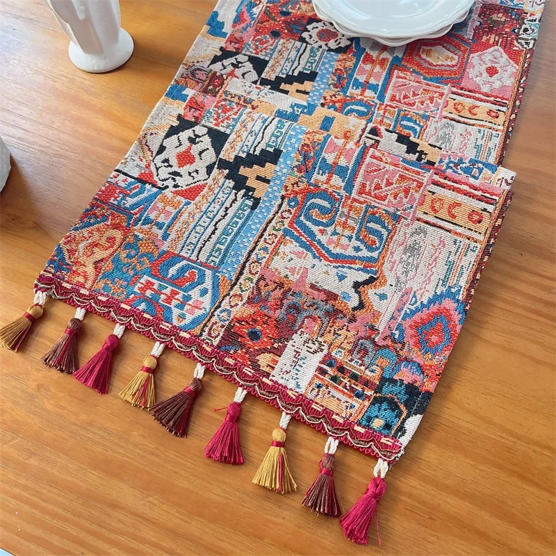 Moroccan retro style table flag desktop decorative cloth art long cabinet flag wedding table decoration
Moroccan retro style table flag desktop decorative cloth art long cabinet flag wedding table decoration
