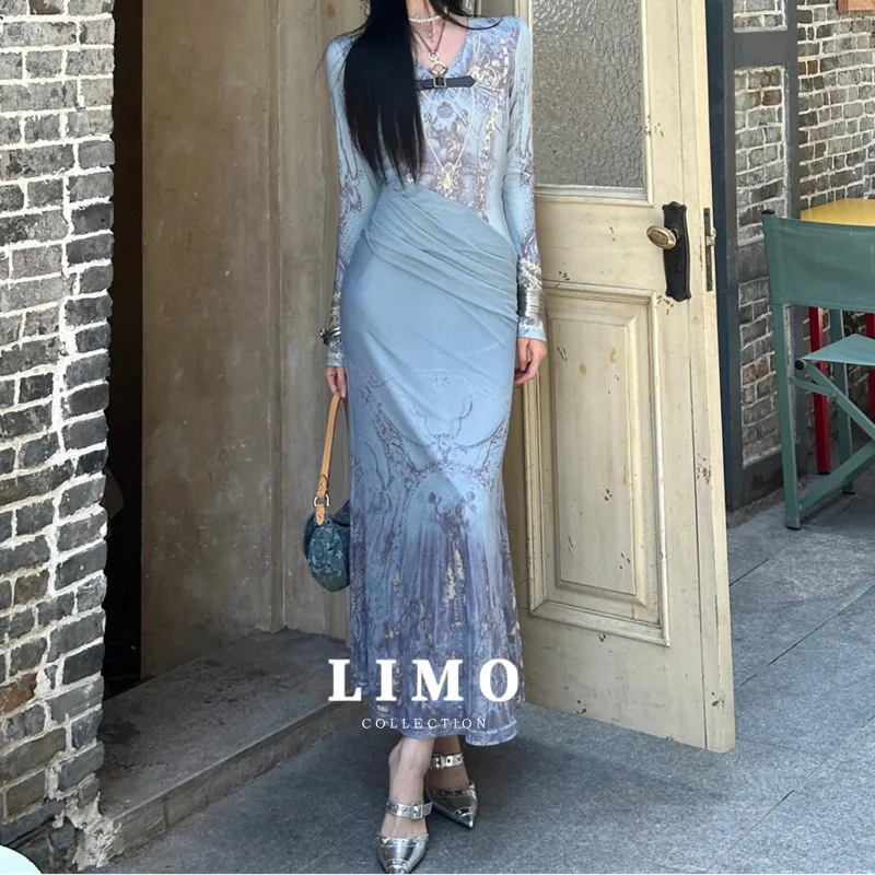 LIMO 2025 New Women's Fashion Dress Floral Printed Mermaid Evening Dress Elegant Polyester Cotton Cocktail Party Gown
LIMO 2025 New Women's Fashion Dress Floral Printed Mermaid Evening Dress Elegant Polyester Cotton Cocktail Party Gown
