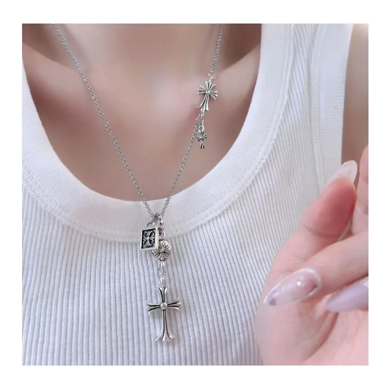 Cool Spice Girl Personality Street Hip Hop Homegrown Cross Tassel Long Necklace Female Couple Sweater Chain
Cool Spice Girl Personality Street Hip Hop Homegrown Cross Tassel Long Necklace Female Couple Sweater Chain