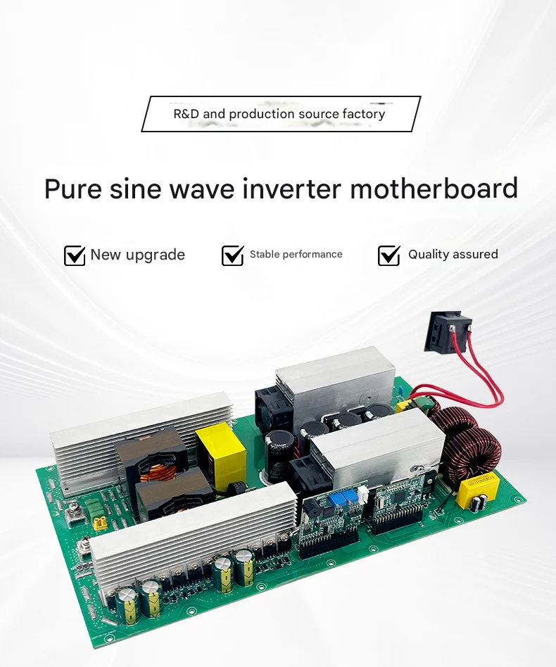 Pure sine wave inverter main board 12V24V48 to 220V power circuit board transformer outdoor power main board
Pure sine wave inverter main board 12V24V48 to 220V power circuit board transformer outdoor power main board