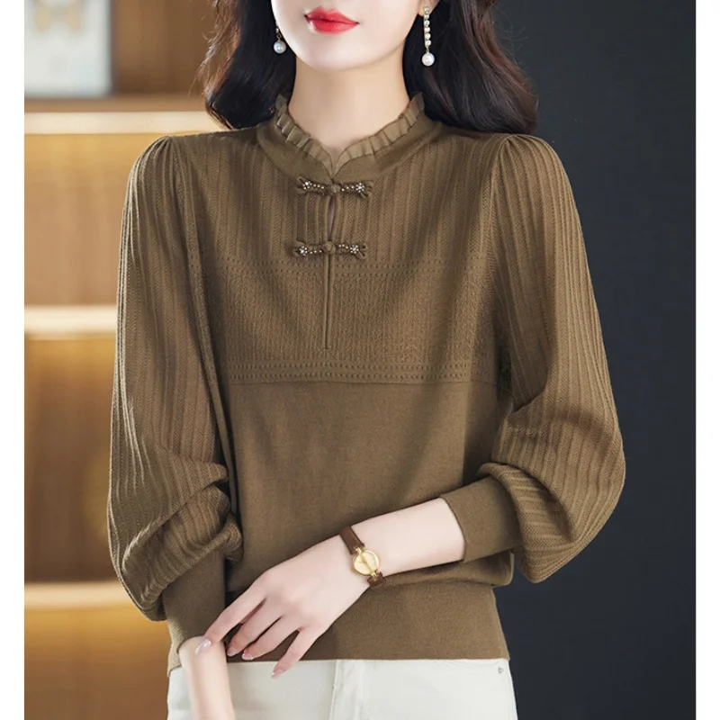 Vintage Button Knit Pullover Women Sweater Autumn Winter Casual Loose Long Sleeves Solid Color Striped Sweater
Vintage Button Knit Pullover Women Sweater Autumn Winter Casual Loose Long Sleeves Solid Color Striped Sweater