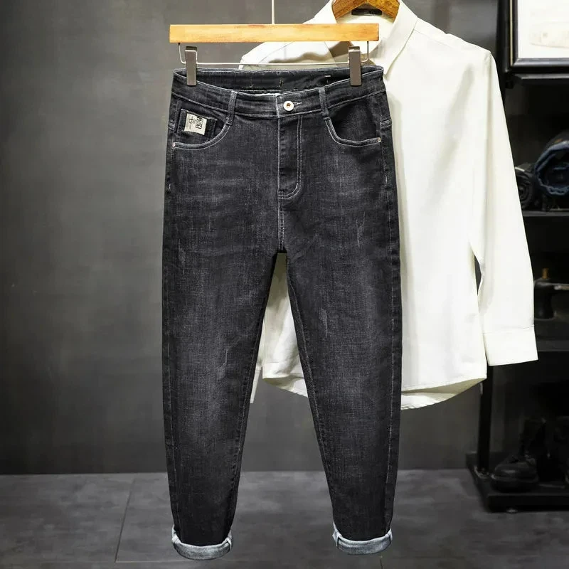 Men Black Slim Fit Stretch Jeans Casual Washed Denim Pants
Men Black Slim Fit Stretch Jeans Casual Washed Denim Pants