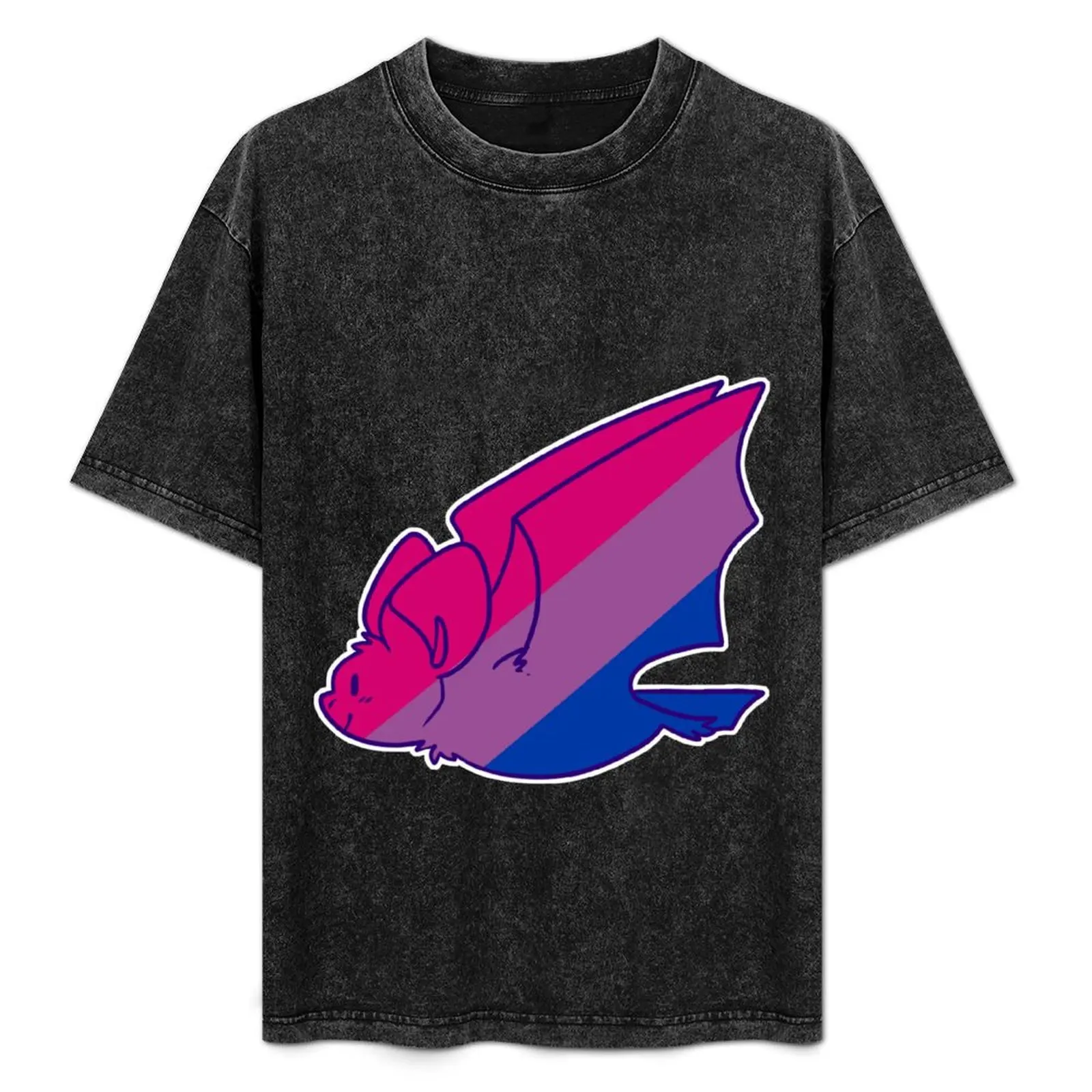 Bisexual Pride Bat T-Shirt Modern Print Casual T-Shirt
Bisexual Pride Bat T-Shirt Modern Print Casual T-Shirt