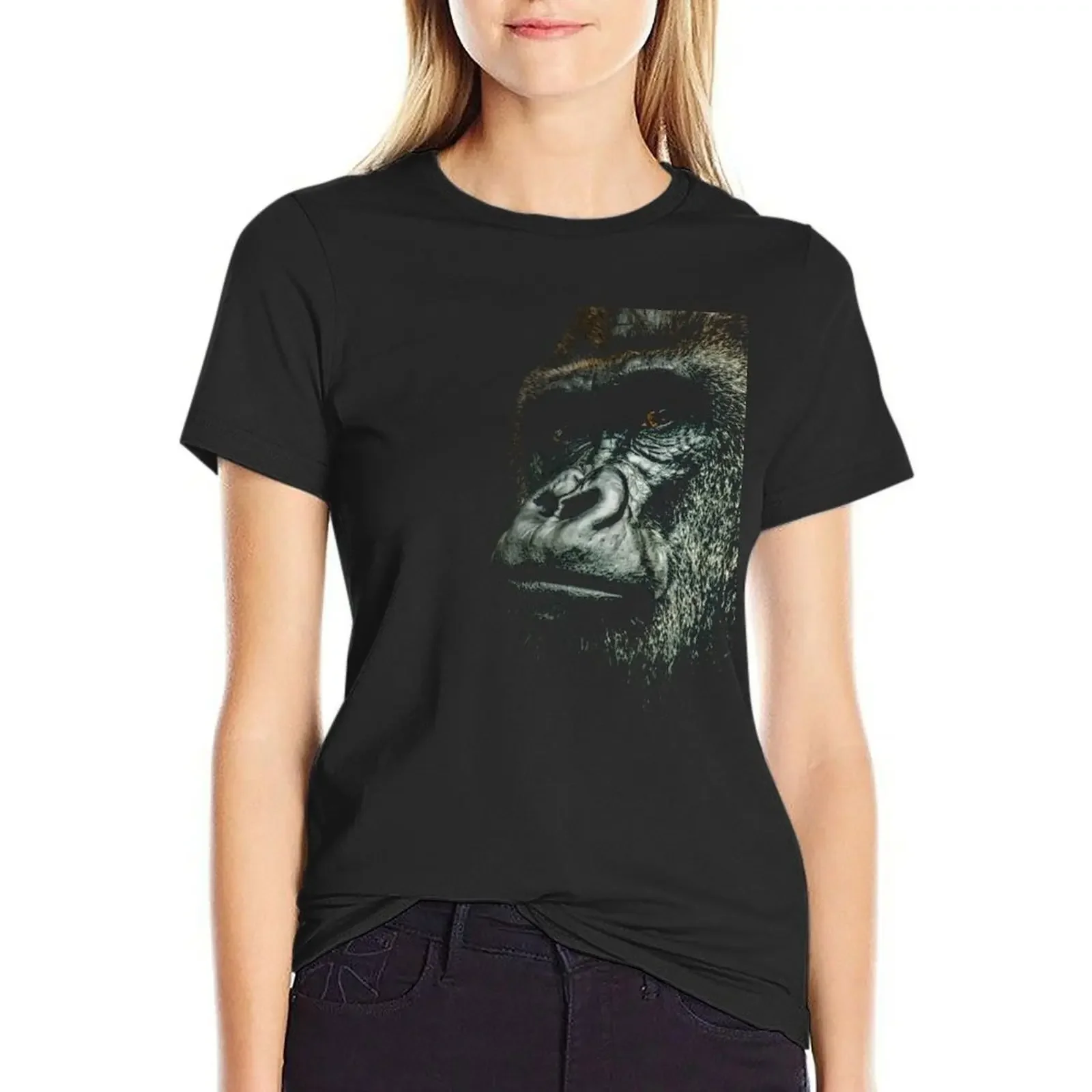 Gorilla T-Shirt korean fashion quick-drying hippie clothes animal prinfor rock and roll t shirts for Women
Gorilla T-Shirt korean fashion quick-drying hippie clothes animal prinfor rock and roll t shirts for Women