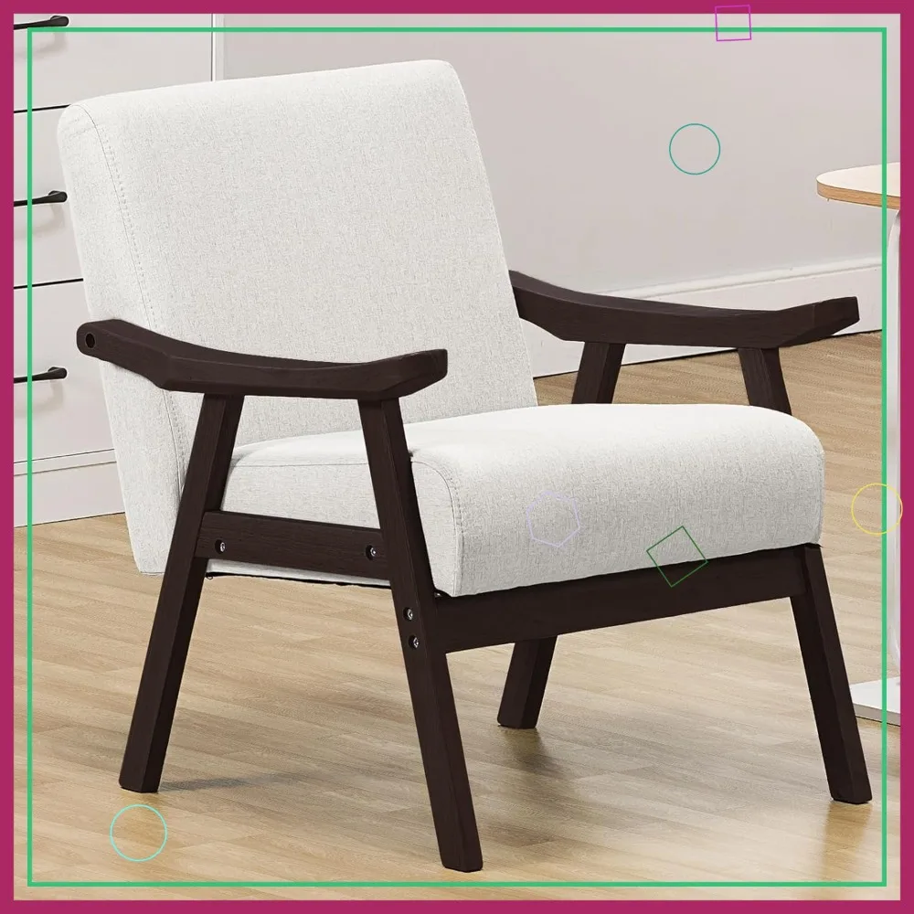 Современный акцентный стул середины века, подлокотники из массива дерева, удобное кресло для чтения с обивкой для гостиной и спальни
Современный акцентный стул середины века, подлокотники из массива дерева, удобное кресло для чтения с обивкой для гостиной и спальни