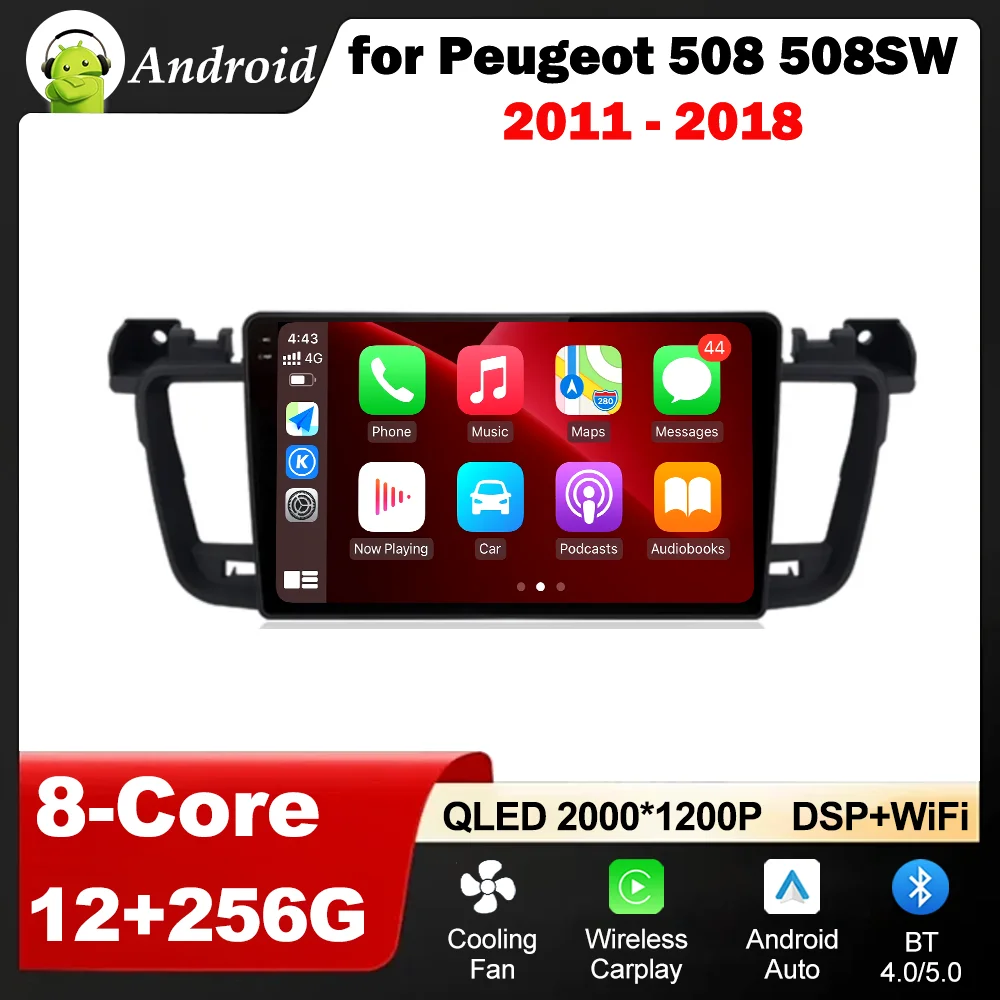 9 '' for Peugeot 508 508SW 2011 - 2018 Car Radio Video Mulltmedia Audio Player GPS Android OS Carplay WiFi DSP Stereo Bluetooth
9 '' for Peugeot 508 508SW 2011 - 2018 Car Radio Video Mulltmedia Audio Player GPS Android OS Carplay WiFi DSP Stereo Bluetooth
