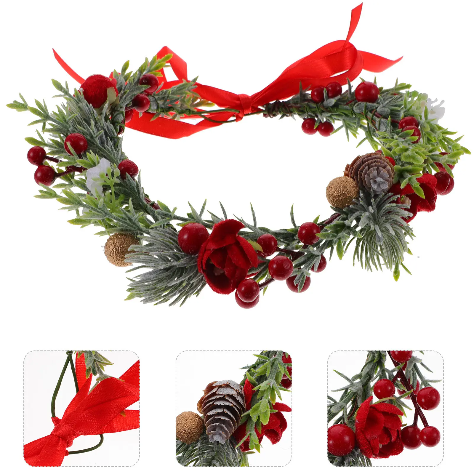 Exquisite Fake Flower Crown Artificial Wreath Eye-Catching Leaf Fairy Costume Accessory Party Wedding Headpiece
Exquisite Fake Flower Crown Artificial Wreath Eye-Catching Leaf Fairy Costume Accessory Party Wedding Headpiece