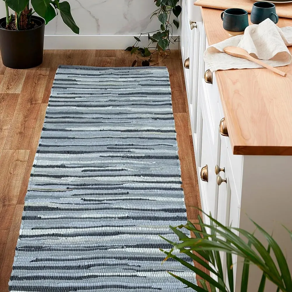 Rug Area Rugs 2X6 Ft Charcoal Cotton Hand Woven For Livingroom Bedroom Ragrug Reversible Farmhouse Kitchen Carpet Indoor Large
Rug Area Rugs 2X6 Ft Charcoal Cotton Hand Woven For Livingroom Bedroom Ragrug Reversible Farmhouse Kitchen Carpet Indoor Large
