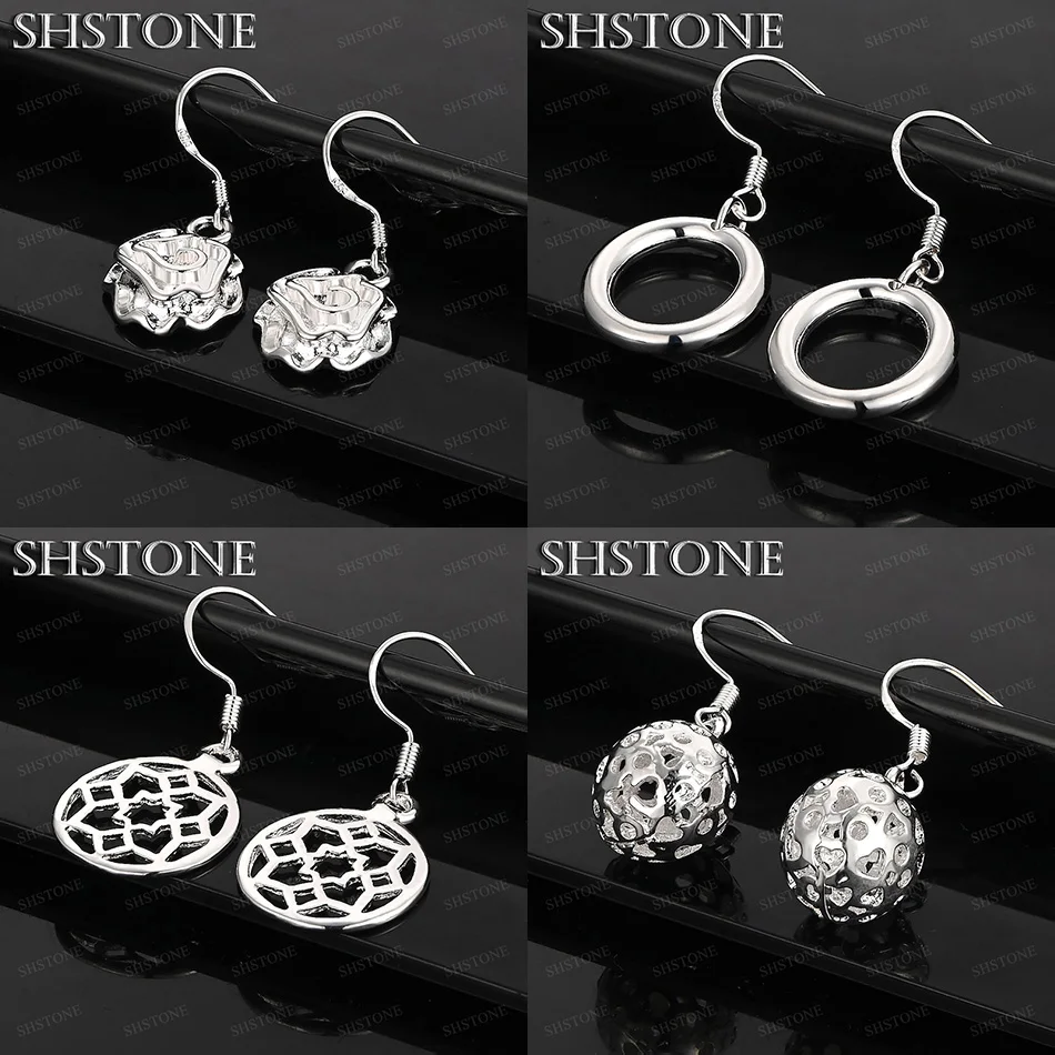 New 925 Sterling Silver Flower Round Hollow Ball Drop Earring Fashion Charm Jewelry Accessories Wedding Party Birthday Nice Gift
New 925 Sterling Silver Flower Round Hollow Ball Drop Earring Fashion Charm Jewelry Accessories Wedding Party Birthday Nice Gift