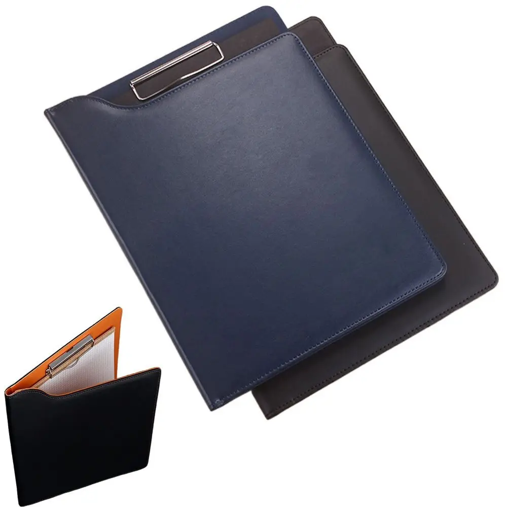 With Cover A4 File Folder Clipboard Metal Board Clip Waterproof PU Leather Writing Clip High Capacity Space Saving
With Cover A4 File Folder Clipboard Metal Board Clip Waterproof PU Leather Writing Clip High Capacity Space Saving
