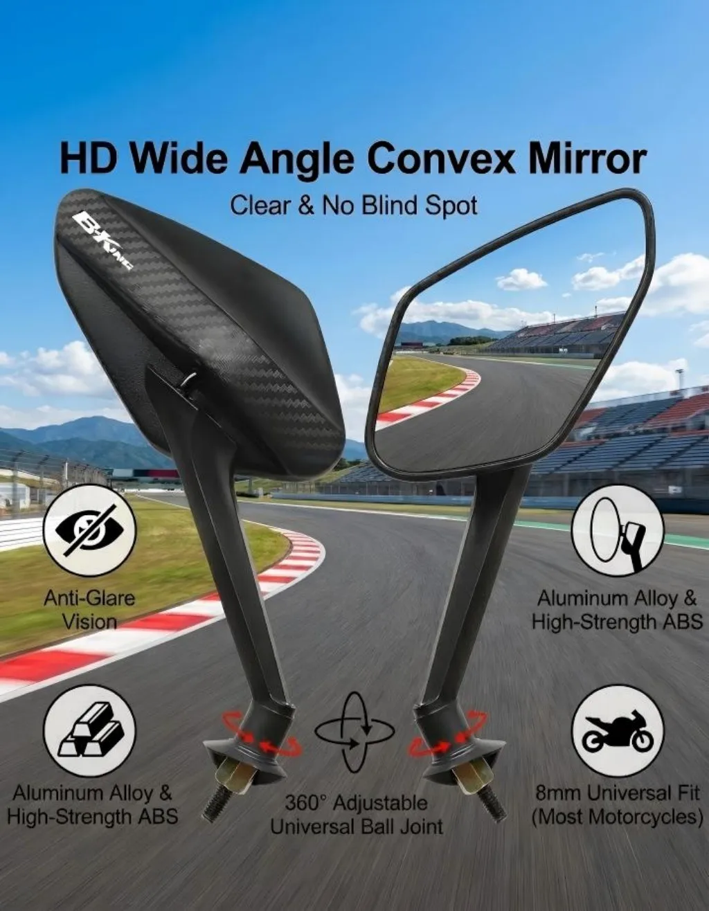 Для Suzuki B-King ABS BKING 2008 2009 2010 2011 2012, обновление, максимальная долговечность, антибликовое внедорожное зеркало заднего вида из углеродного волокна
Для Suzuki B-King ABS BKING 2008 2009 2010 2011 2012, обновление, максимальная долговечность, антибликовое внедорожное зеркало заднего вида из углеродного волокна