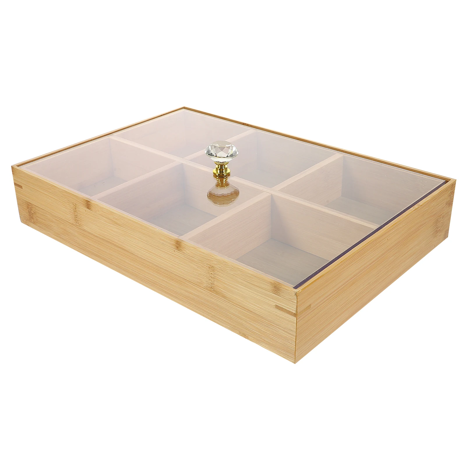 Chinese Style Fruit Tray 6 Compartments Lid Tea Party Home Bamboo Serving Tray Nut Plate Dessert Holder Wedding Candy Box
Chinese Style Fruit Tray 6 Compartments Lid Tea Party Home Bamboo Serving Tray Nut Plate Dessert Holder Wedding Candy Box