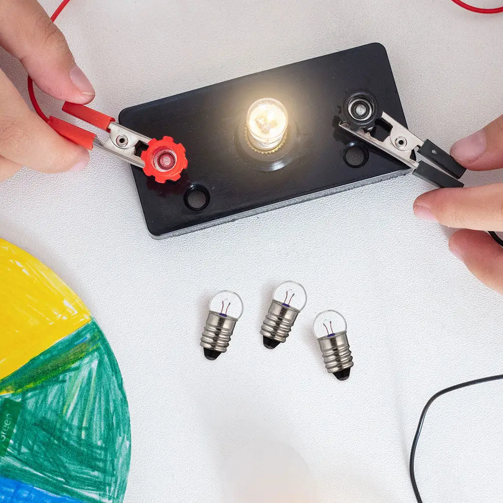 10Pcs Miniature Light Bulbs Energy Efficient Screw Base Mini LED Bulbs for Physical Electrical Experiments Circuits Night Lights
10Pcs Miniature Light Bulbs Energy Efficient Screw Base Mini LED Bulbs for Physical Electrical Experiments Circuits Night Lights