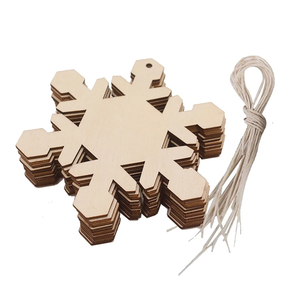 10Pcs Christmas Tree Hanging Wooden Pendants Natural Wood Slices Snowflake Shape Xmas Hanging Ornaments DIY Crafts Party Decor
10Pcs Christmas Tree Hanging Wooden Pendants Natural Wood Slices Snowflake Shape Xmas Hanging Ornaments DIY Crafts Party Decor